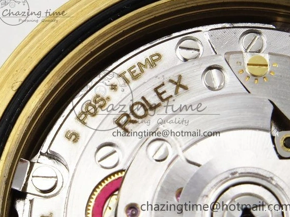 MiroTime 0408 Day Date 40 YG JDF Gain Weight 904L Steel White Roman Dial on President Bracelet VR3255 V Functional 1369